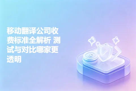 移动翻译公司收费标准全解析 测试与对比哪家更透明
