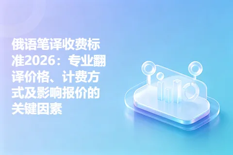 俄语笔译收费标准2026：专业翻译价格、计费方式及影响报价的关键因素