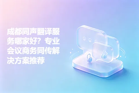 成都同声翻译服务哪家好？专业会议商务同传解决方案推荐