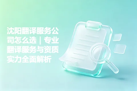 沈阳翻译服务公司怎么选｜专业翻译服务与资质实力全面解析