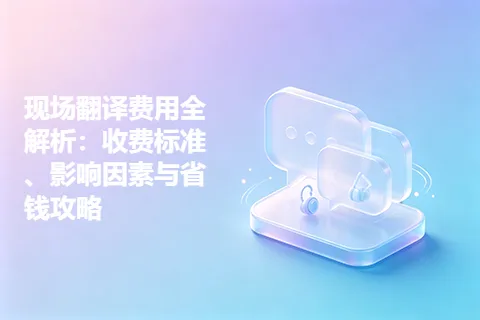 现场翻译费用全解析：收费标准、影响因素与省钱攻略