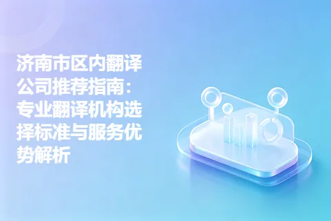 济南市区内翻译公司推荐指南：专业翻译机构选择标准与服务优势解析