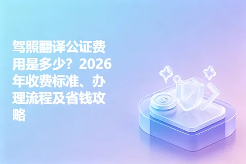 驾照翻译公证费用是多少？2026年收费标准、办理流程及省钱攻略