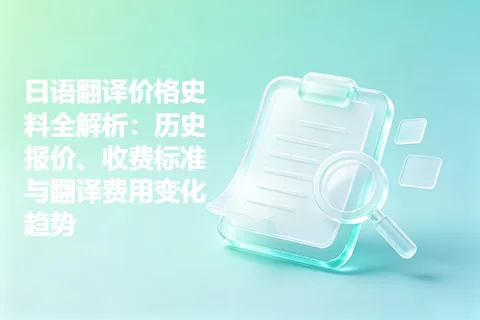 日语翻译价格史料全解析：历史报价、收费标准与翻译费用变化趋势