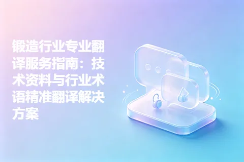 锻造行业专业翻译服务指南：技术资料与行业术语精准翻译解决方案