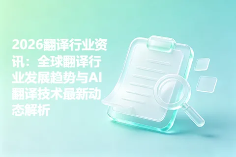 2026翻译行业资讯：全球翻译行业发展趋势与AI翻译技术最新动态解析