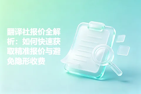 翻译社报价全解析：如何快速获取精准报价与避免隐形收费
