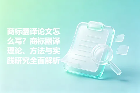 商标翻译论文怎么写？商标翻译理论、方法与实践研究全面解析