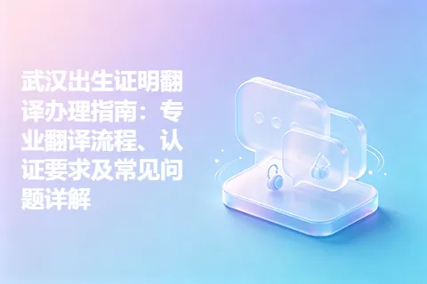 武汉出生证明翻译办理指南：专业翻译流程、认证要求及常见问题详解