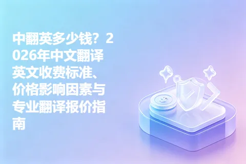 中翻英多少钱？2026年中文翻译英文收费标准、价格影响因素与专业翻译报价指南