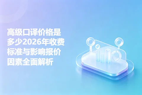 高级口译价格是多少2026年收费标准与影响报价因素全面解析