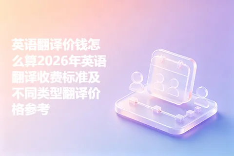 英语翻译价钱怎么算2026年英语翻译收费标准及不同类型翻译价格参考
