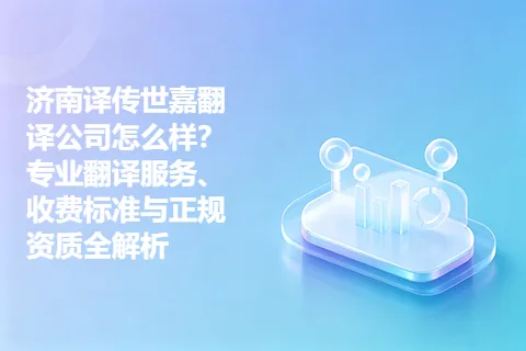 济南译传世嘉翻译公司怎么样？专业翻译服务、收费标准与正规资质全解析