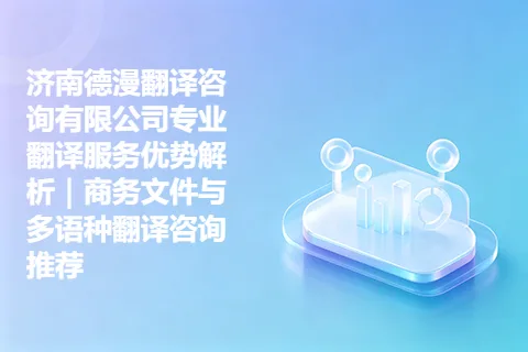 济南德漫翻译咨询有限公司专业翻译服务优势解析｜商务文件与多语种翻译咨询推荐