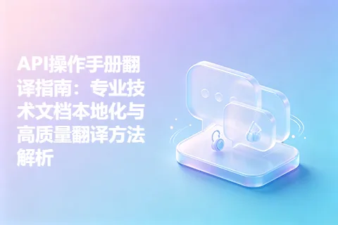 API操作手册翻译指南：专业技术文档本地化与高质量翻译方法解析