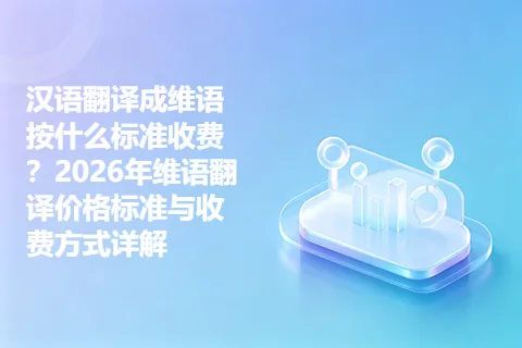 汉语翻译成维语按什么标准收费？2026年维语翻译价格标准与收费方式详解