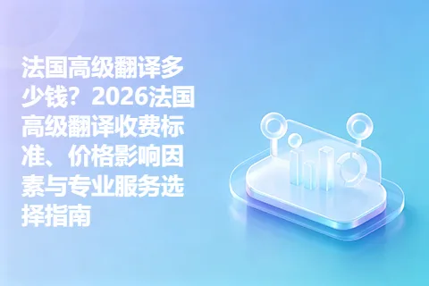 法国高级翻译多少钱？2026法国高级翻译收费标准、价格影响因素与专业服务选择指南