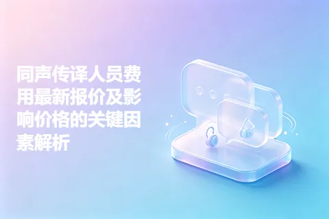 同声传译人员费用最新报价及影响价格的关键因素解析