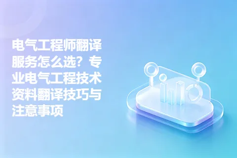 电气工程师翻译服务怎么选？专业电气工程技术资料翻译技巧与注意事项