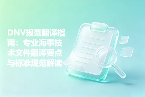 DNV规范翻译指南：专业海事技术文件翻译要点与标准规范解读