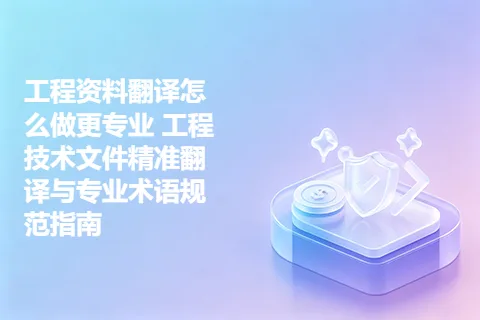 工程资料翻译怎么做更专业 工程技术文件精准翻译与专业术语规范指南