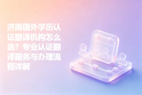 济南国外学历认证翻译机构怎么选？专业认证翻译服务与办理流程详解
