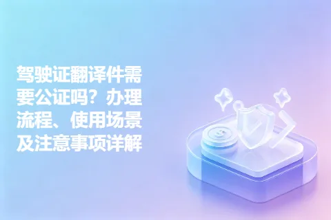 驾驶证翻译件需要公证吗？办理流程、使用场景及注意事项详解