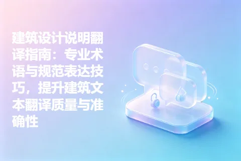 建筑设计说明翻译指南：专业术语与规范表达技巧，提升建筑文本翻译质量与准确性