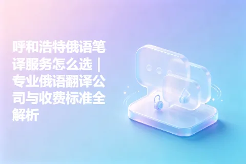 呼和浩特俄语笔译服务怎么选｜专业俄语翻译公司与收费标准全解析