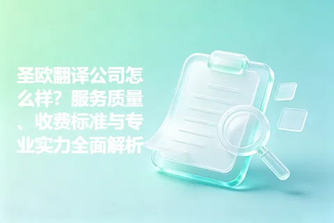 圣欧翻译公司怎么样？服务质量、收费标准与专业实力全面解析