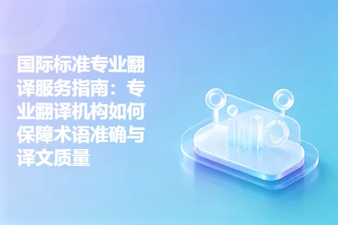 国际标准专业翻译服务指南：专业翻译机构如何保障术语准确与译文质量