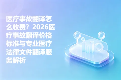 医疗事故翻译怎么收费？2026医疗事故翻译价格标准与专业医疗法律文件翻译服务解析
