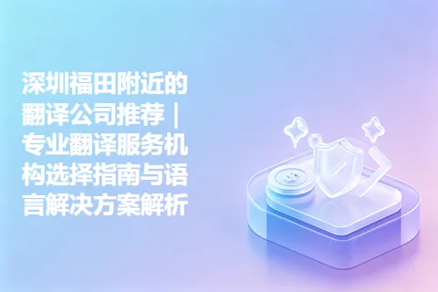 深圳福田附近的翻译公司推荐｜专业翻译服务机构选择指南与语言解决方案解析