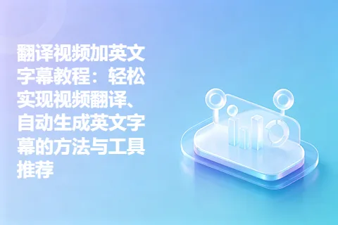 翻译视频加英文字幕教程：轻松实现视频翻译、自动生成英文字幕的方法与工具推荐