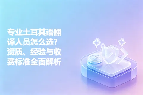 专业土耳其语翻译人员怎么选？资质、经验与收费标准全面解析