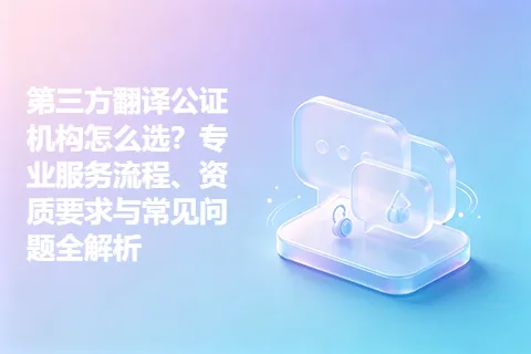 第三方翻译公证机构怎么选？专业服务流程、资质要求与常见问题全解析