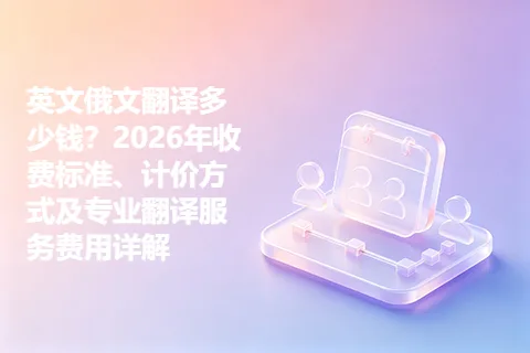英文俄文翻译多少钱？2026年收费标准、计价方式及专业翻译服务费用详解