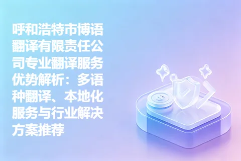 呼和浩特市博语翻译有限责任公司专业翻译服务优势解析：多语种翻译、本地化服务与行业解决方案推荐