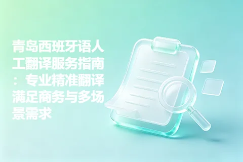 青岛西班牙语人工翻译服务指南：专业精准翻译满足商务与多场景需求