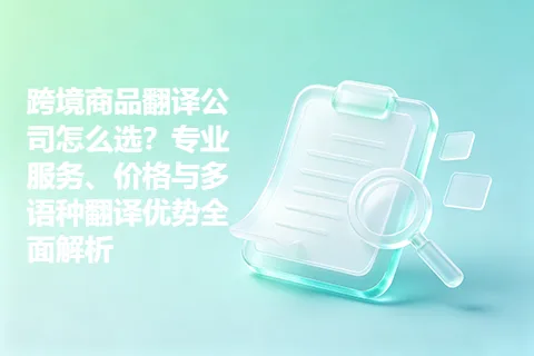 跨境商品翻译公司怎么选？专业服务、价格与多语种翻译优势全面解析