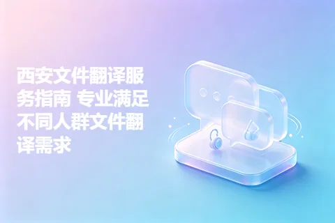 西安文件翻译服务指南 专业满足不同人群文件翻译需求