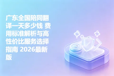 广东全国陪同翻译一天多少钱 费用标准解析与高性价比服务选择指南 2026最新版