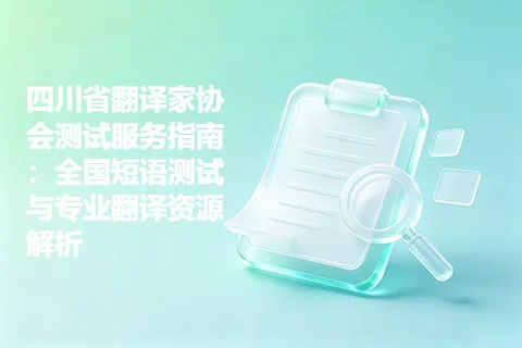 四川省翻译家协会测试服务指南：全国短语测试与专业翻译资源解析