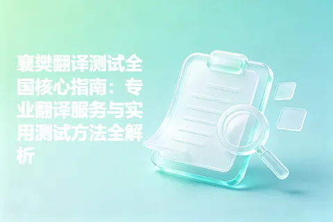 襄樊翻译测试全国核心指南：专业翻译服务与实用测试方法全解析