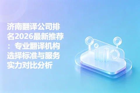 济南翻译公司排名2026最新推荐：专业翻译机构选择标准与服务实力对比分析