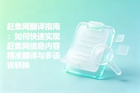 赶集网翻译指南：如何快速实现赶集网信息内容精准翻译与多语言转换