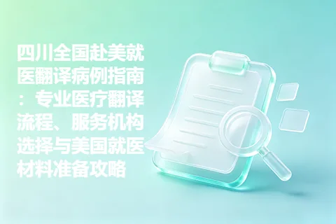 四川全国赴美就医翻译病例指南：专业医疗翻译流程、服务机构选择与美国就医材料准备攻略