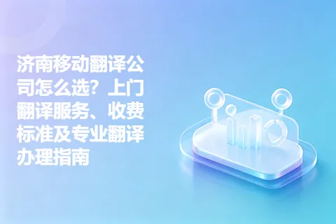 济南移动翻译公司怎么选？上门翻译服务、收费标准及专业翻译办理指南