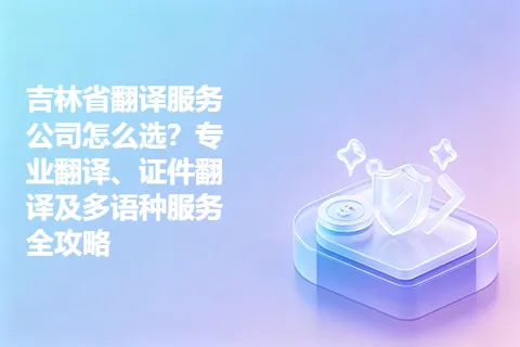 吉林省翻译服务公司怎么选？专业翻译、证件翻译及多语种服务全攻略