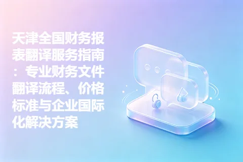 天津全国财务报表翻译服务指南：专业财务文件翻译流程、价格标准与企业国际化解决方案